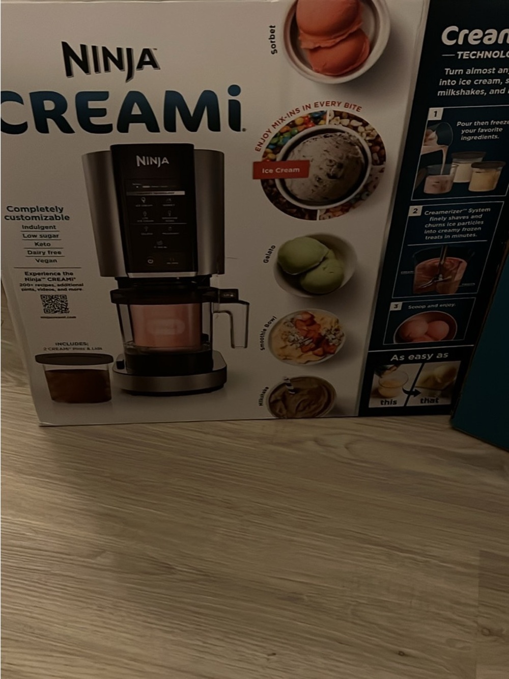 Ninja CREAMi Frozen Dessert Maker - Black and Silver